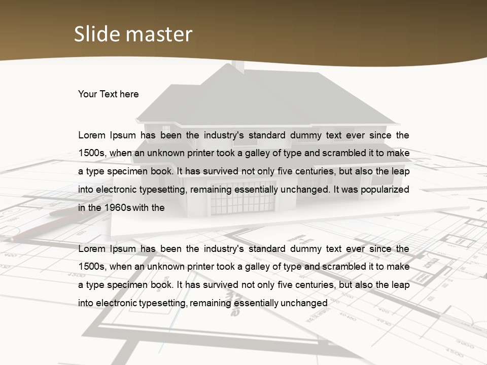 Structure Conception Building PowerPoint Template