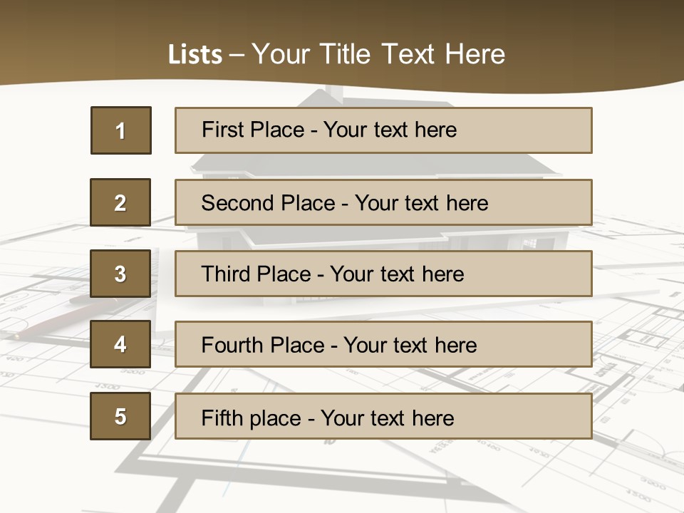 Structure Conception Building PowerPoint Template