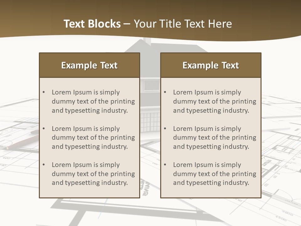 Structure Conception Building PowerPoint Template