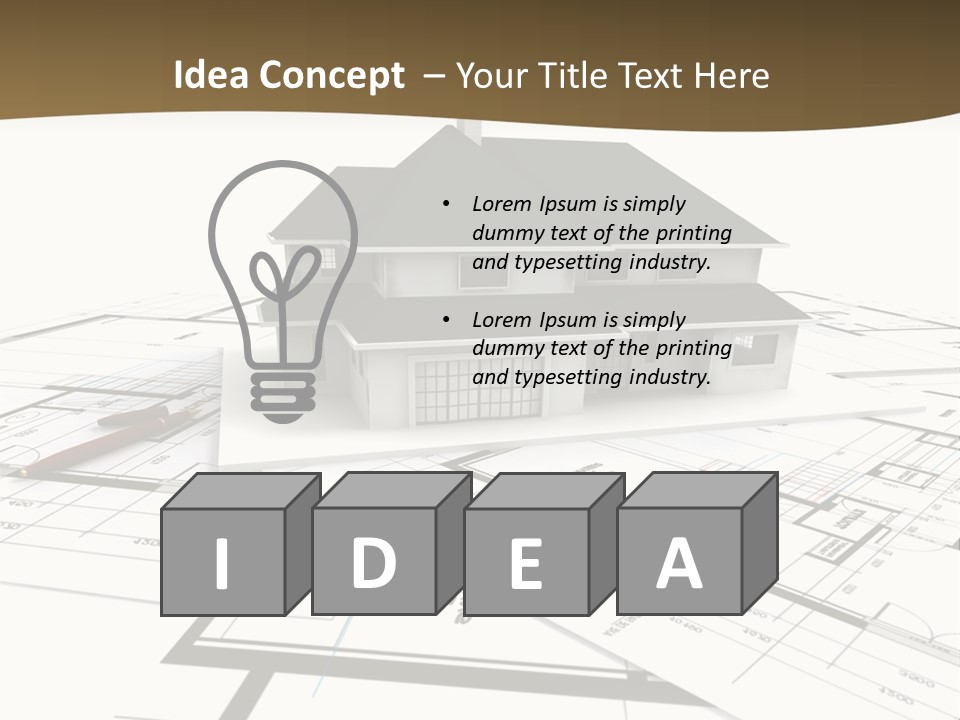 Structure Conception Building PowerPoint Template