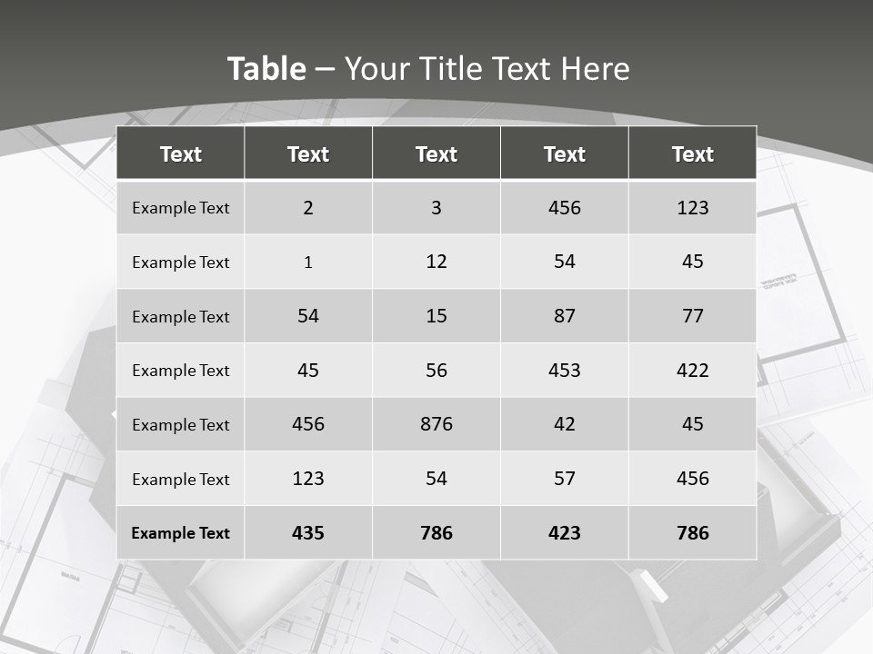 House Architect Plan PowerPoint Template