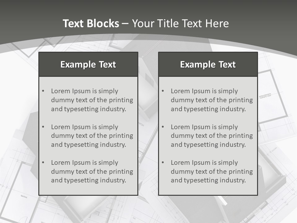 House Architect Plan PowerPoint Template
