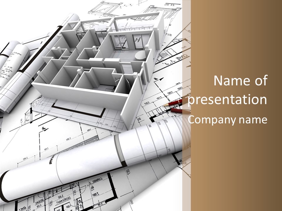 Construction Renovation Architecture PowerPoint Template