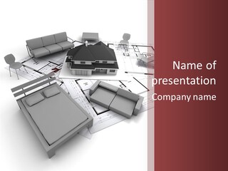 Architecture Roof House PowerPoint Template