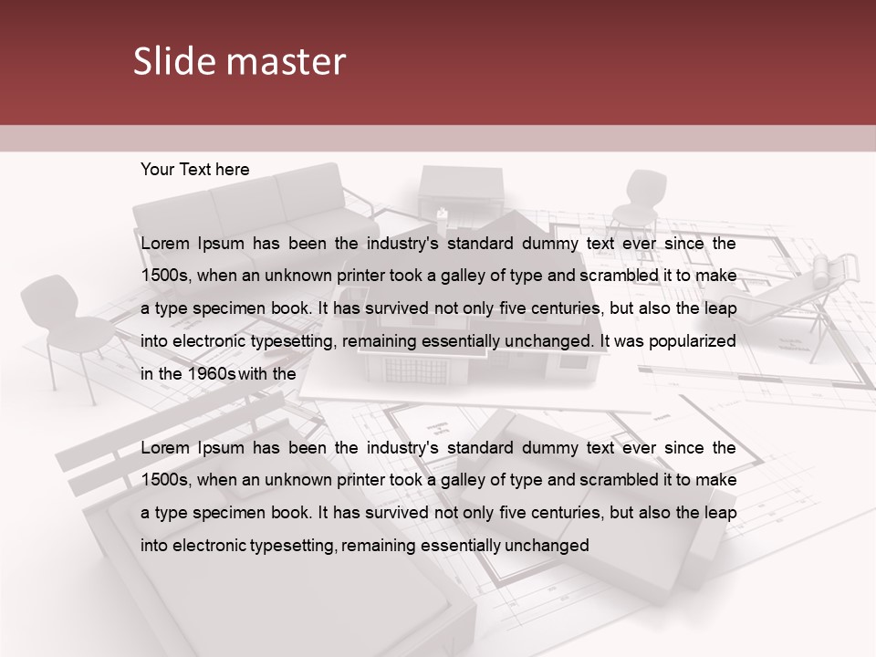 Architecture Roof House PowerPoint Template