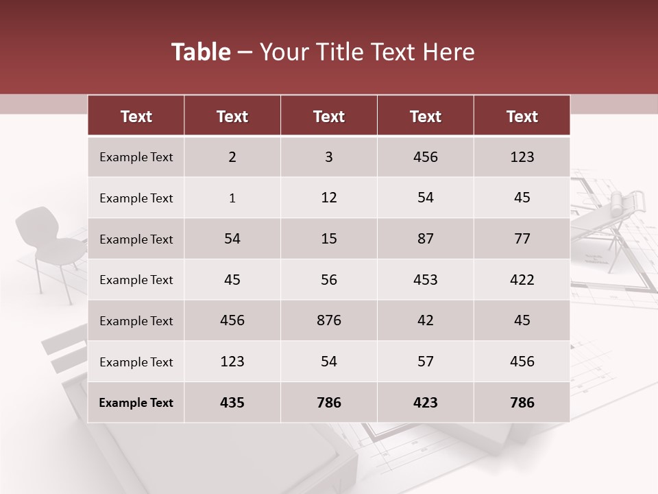 Architecture Roof House PowerPoint Template
