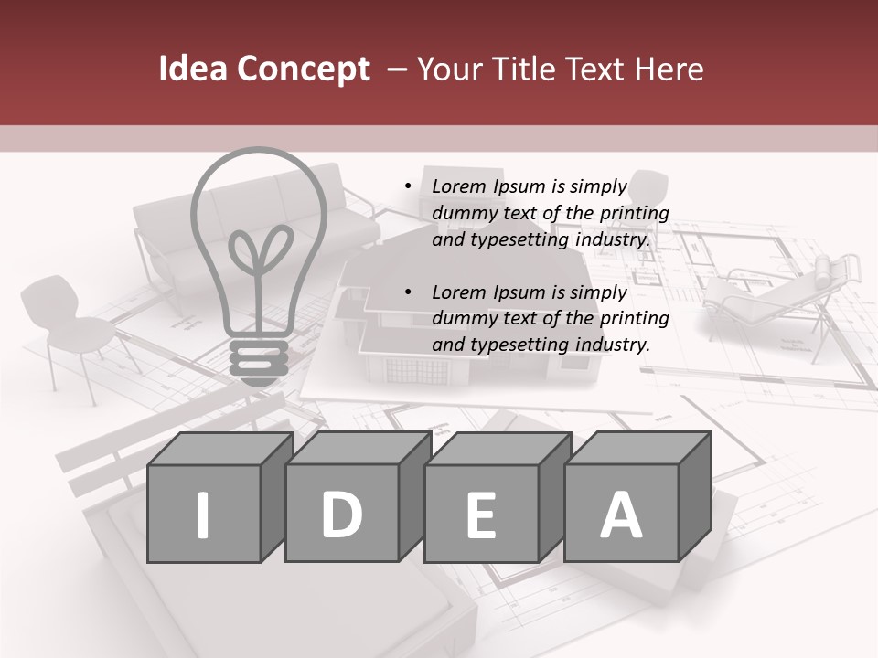 Architecture Roof House PowerPoint Template