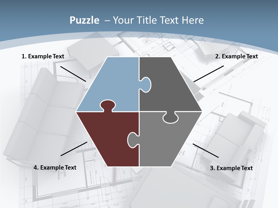 Model Pavilion House PowerPoint Template