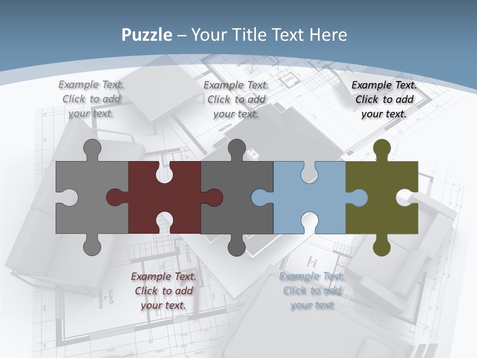 Model Pavilion House PowerPoint Template