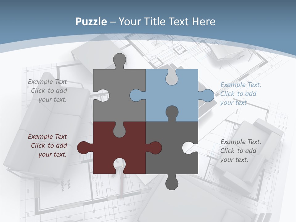 Model Pavilion House PowerPoint Template