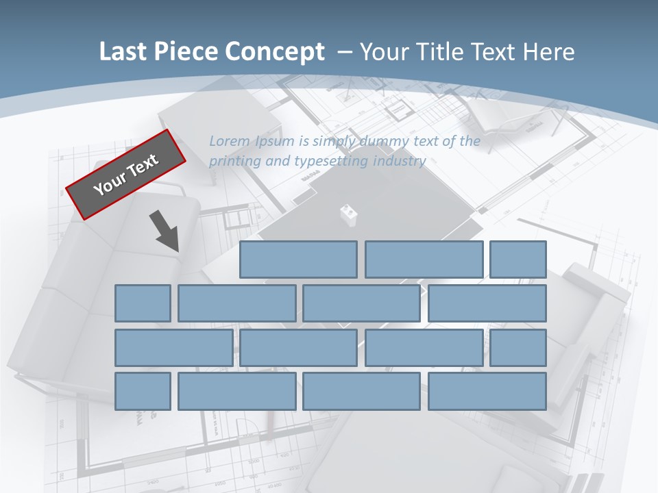 Model Pavilion House PowerPoint Template
