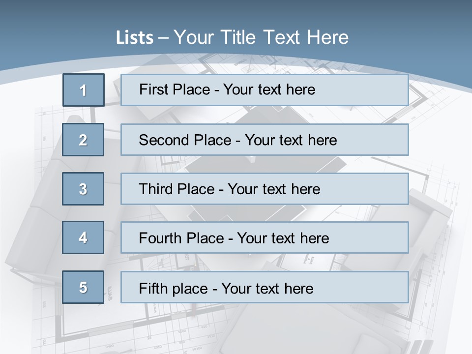 Model Pavilion House PowerPoint Template