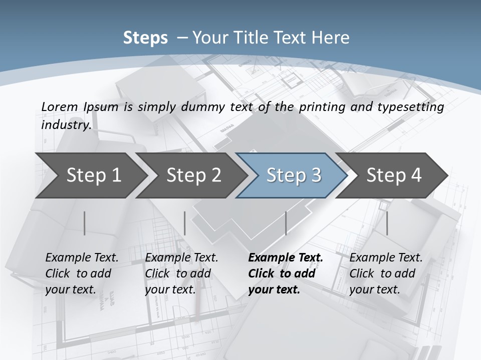 Model Pavilion House PowerPoint Template