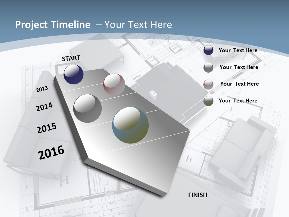 Model Pavilion House PowerPoint Template