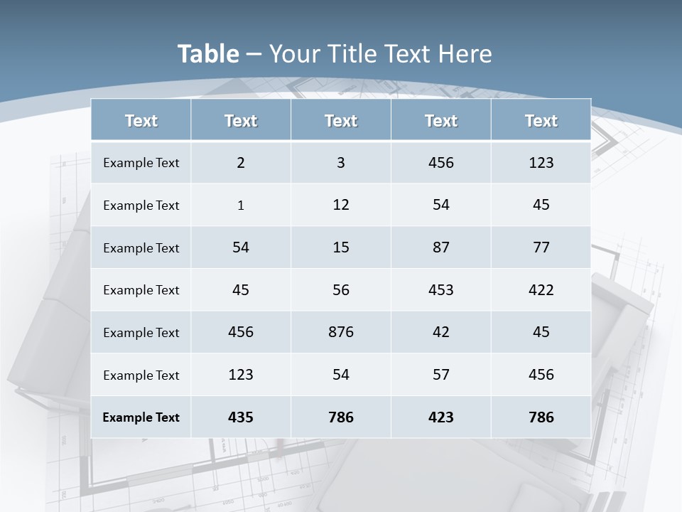 Model Pavilion House PowerPoint Template