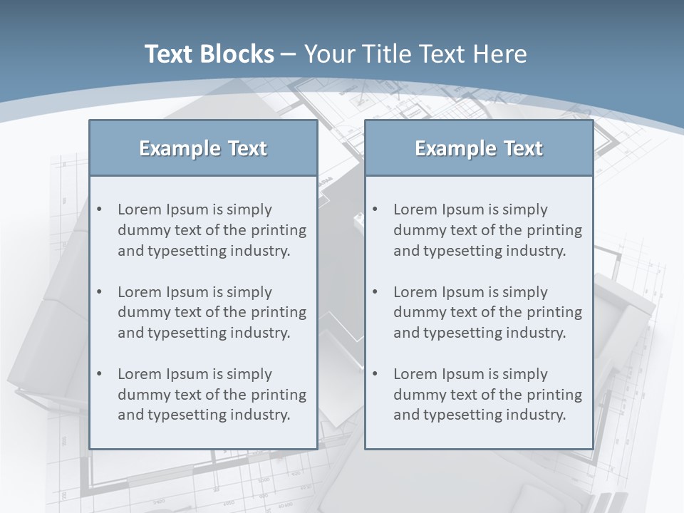 Model Pavilion House PowerPoint Template