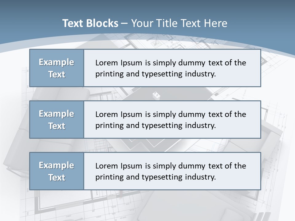 Model Pavilion House PowerPoint Template