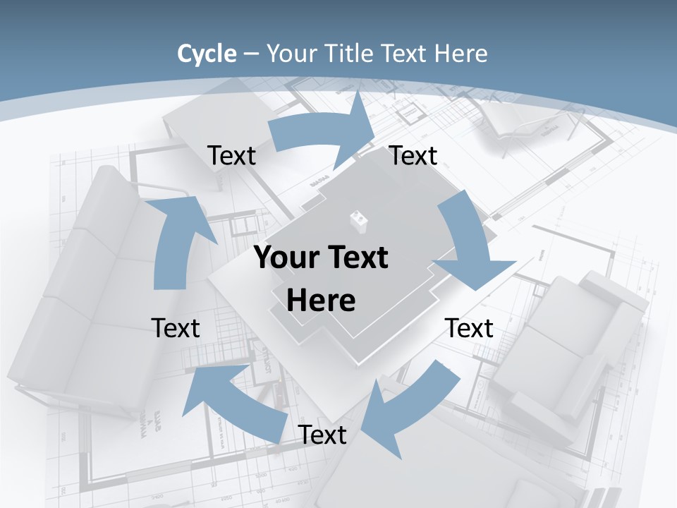 Model Pavilion House PowerPoint Template