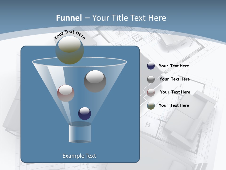 Model Pavilion House PowerPoint Template