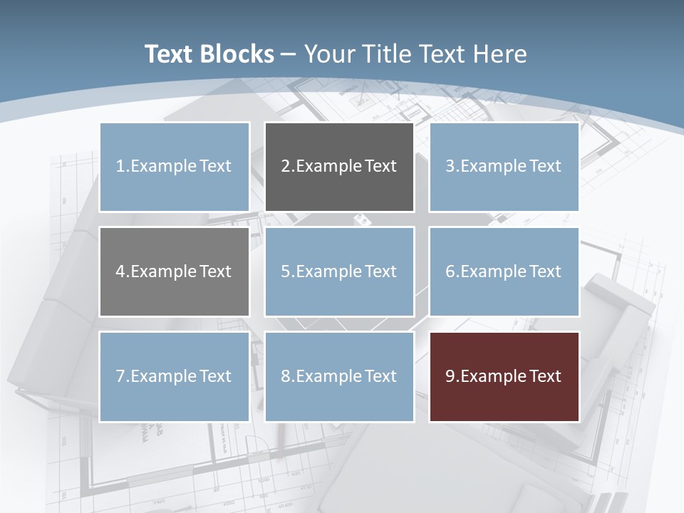 Model Pavilion House PowerPoint Template