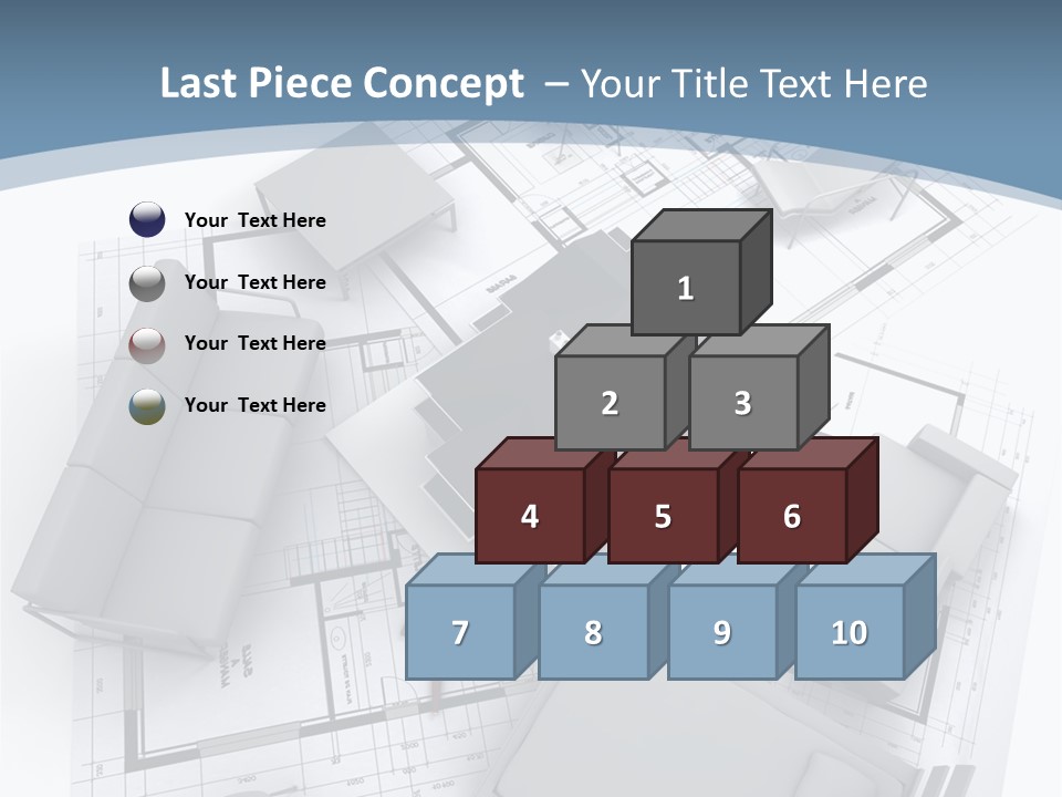 Model Pavilion House PowerPoint Template