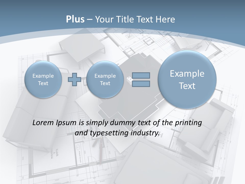 Model Pavilion House PowerPoint Template