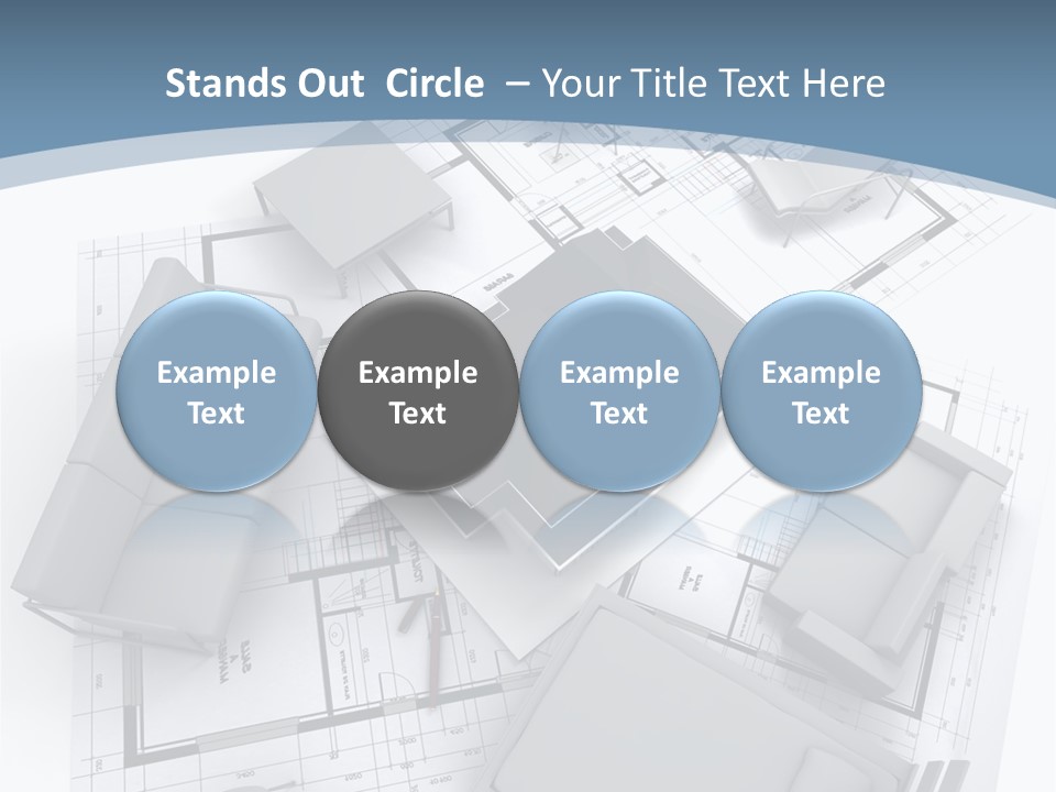 Model Pavilion House PowerPoint Template