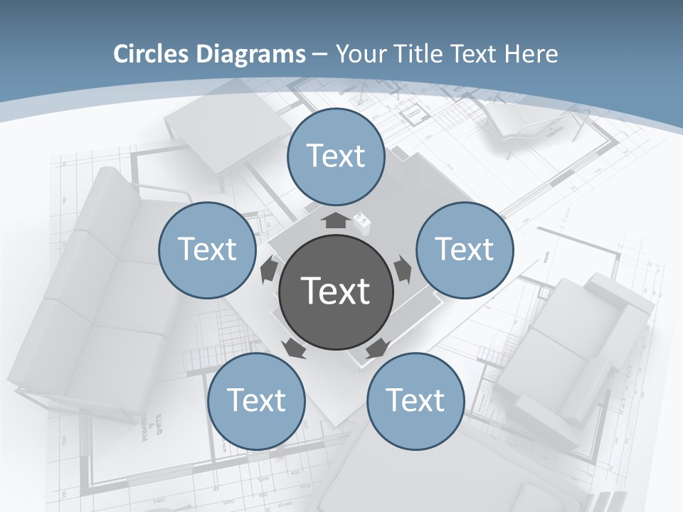 Model Pavilion House PowerPoint Template