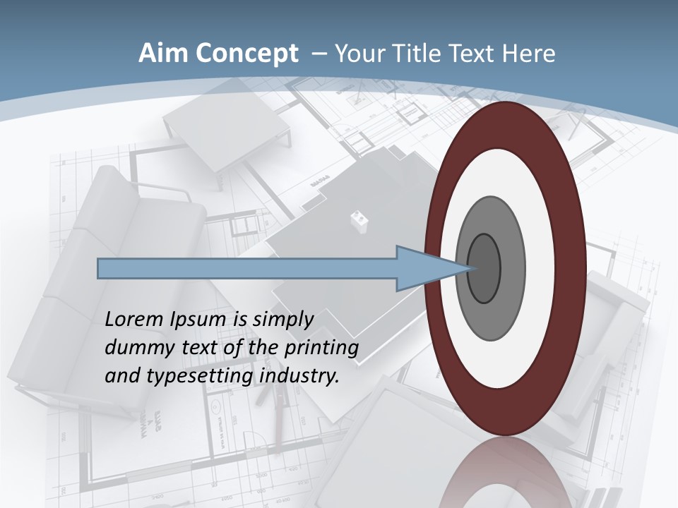 Model Pavilion House PowerPoint Template