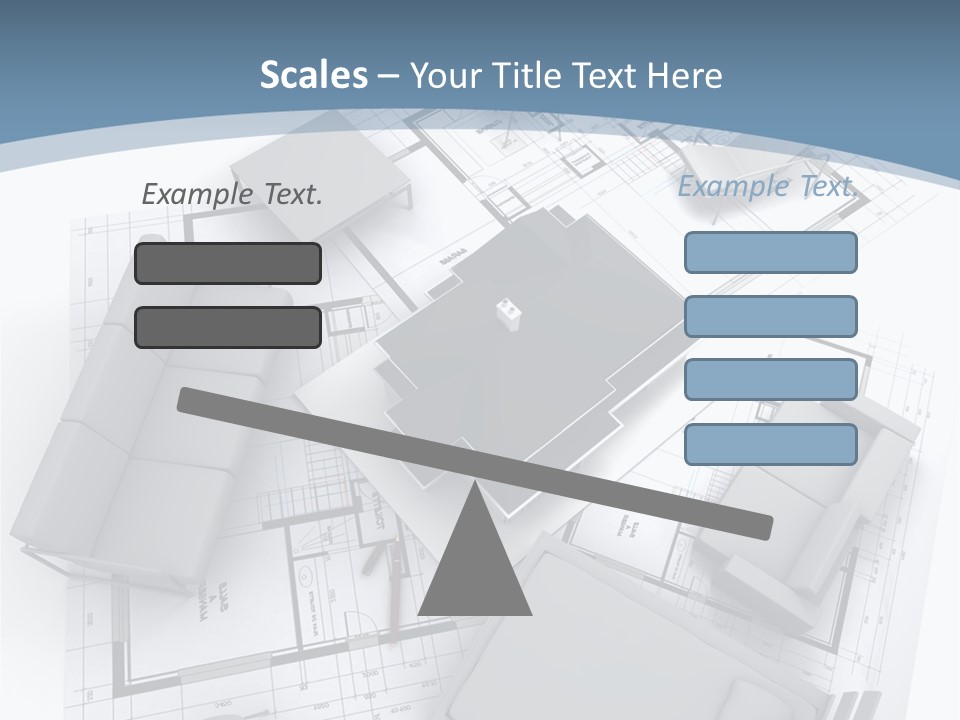 Model Pavilion House PowerPoint Template