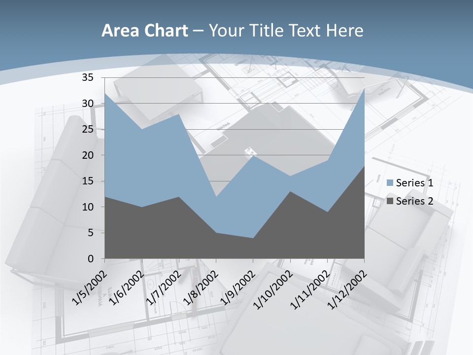 Model Pavilion House PowerPoint Template