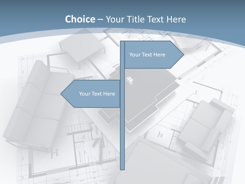 Model Pavilion House PowerPoint Template