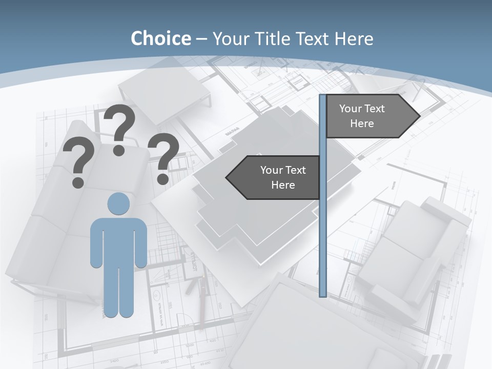 Model Pavilion House PowerPoint Template