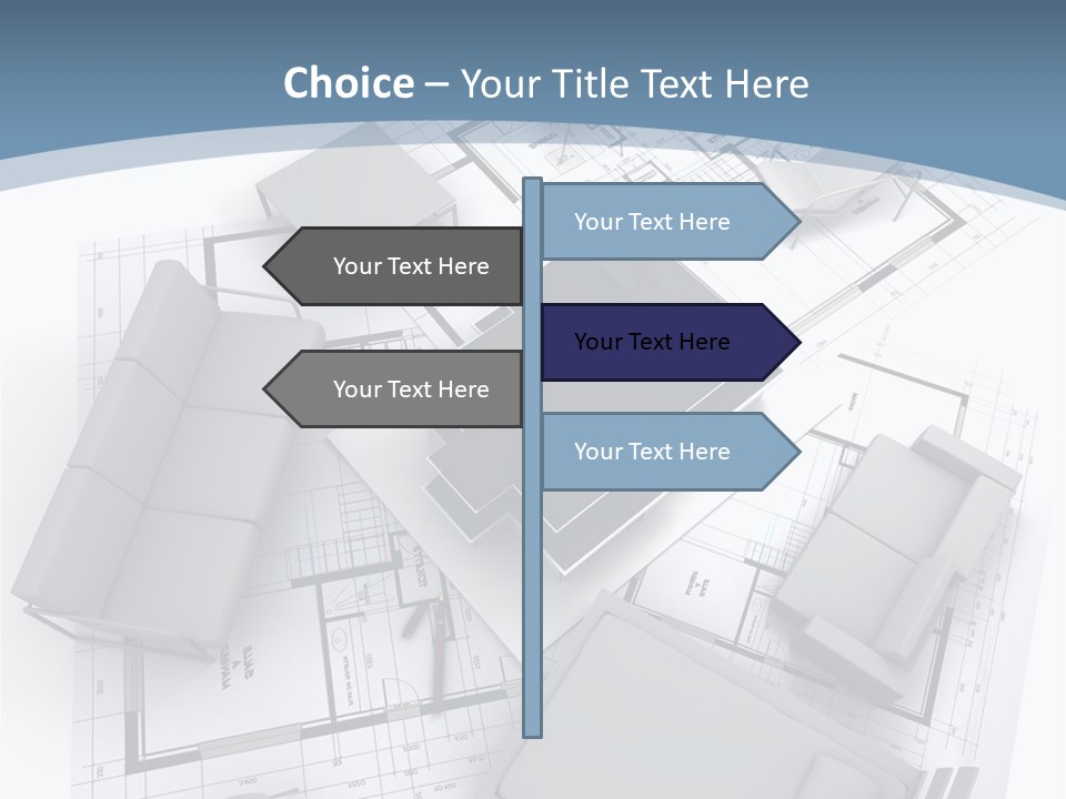 Model Pavilion House PowerPoint Template