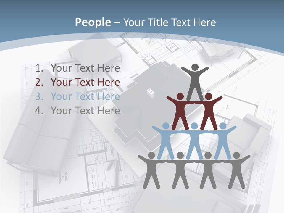 Model Pavilion House PowerPoint Template