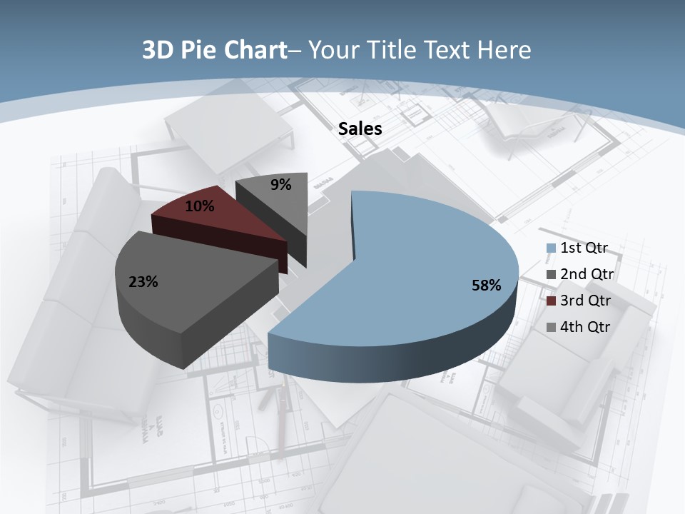 Model Pavilion House PowerPoint Template