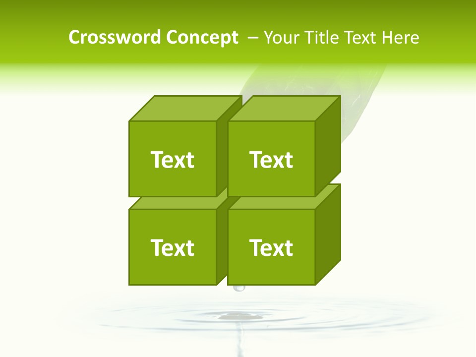 Green Ripple Fresh PowerPoint Template