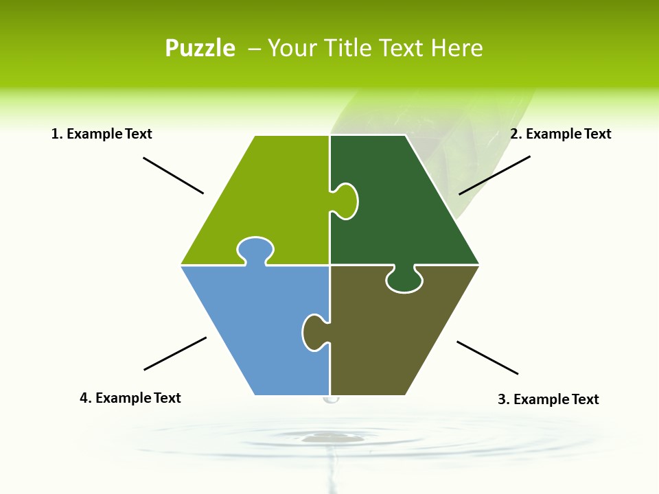 Green Ripple Fresh PowerPoint Template