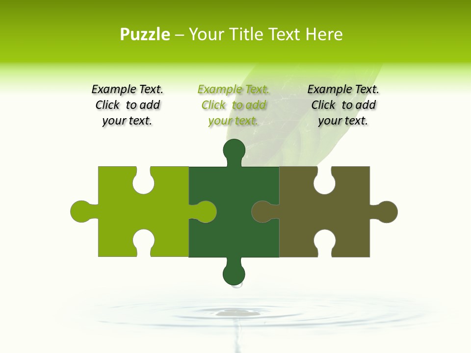 Green Ripple Fresh PowerPoint Template