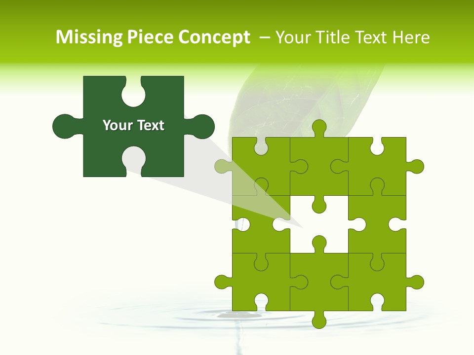 Green Ripple Fresh PowerPoint Template