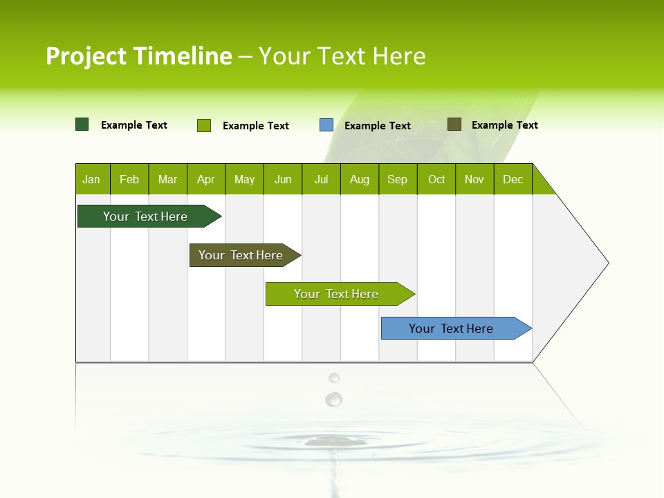 Green Ripple Fresh PowerPoint Template