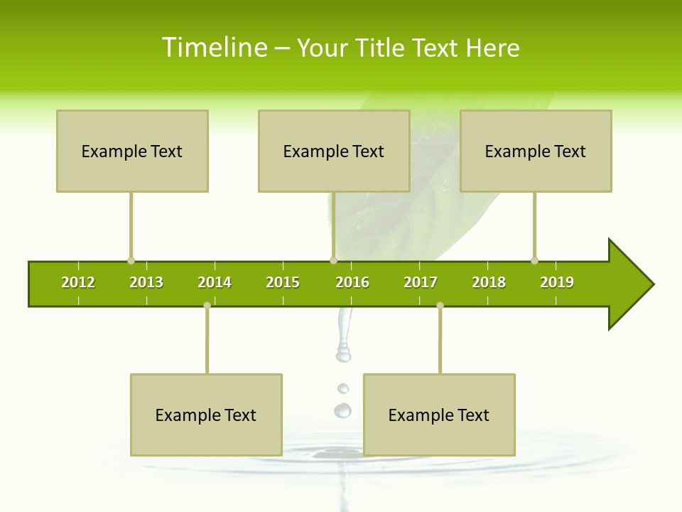 Green Ripple Fresh PowerPoint Template