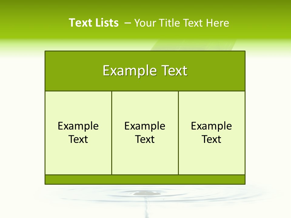 Green Ripple Fresh PowerPoint Template