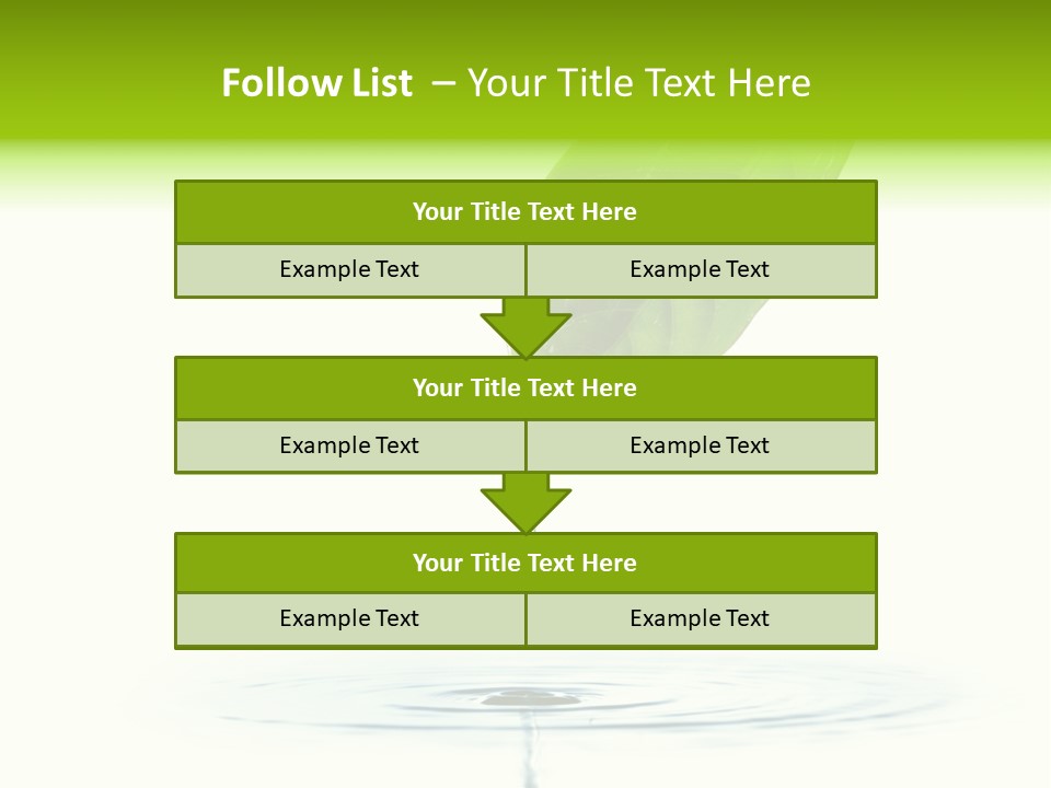 Green Ripple Fresh PowerPoint Template