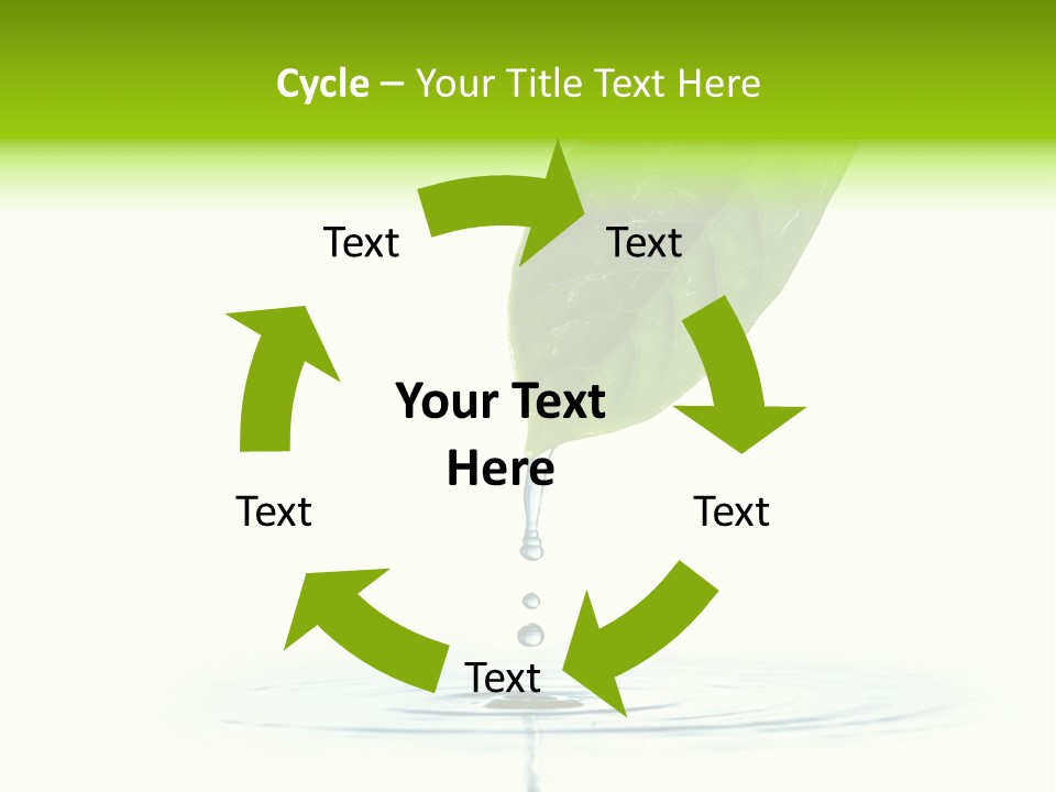 Green Ripple Fresh PowerPoint Template