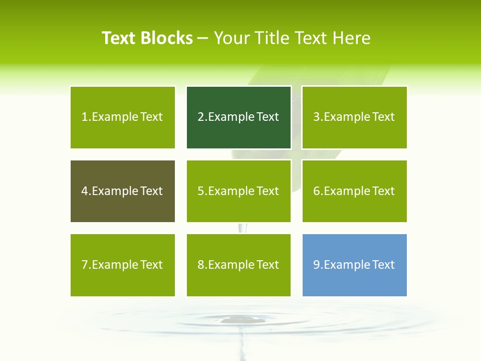 Green Ripple Fresh PowerPoint Template