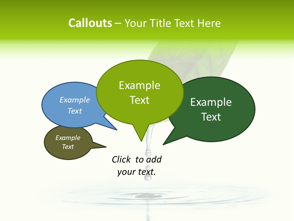 Green Ripple Fresh PowerPoint Template