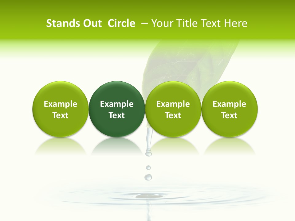 Green Ripple Fresh PowerPoint Template