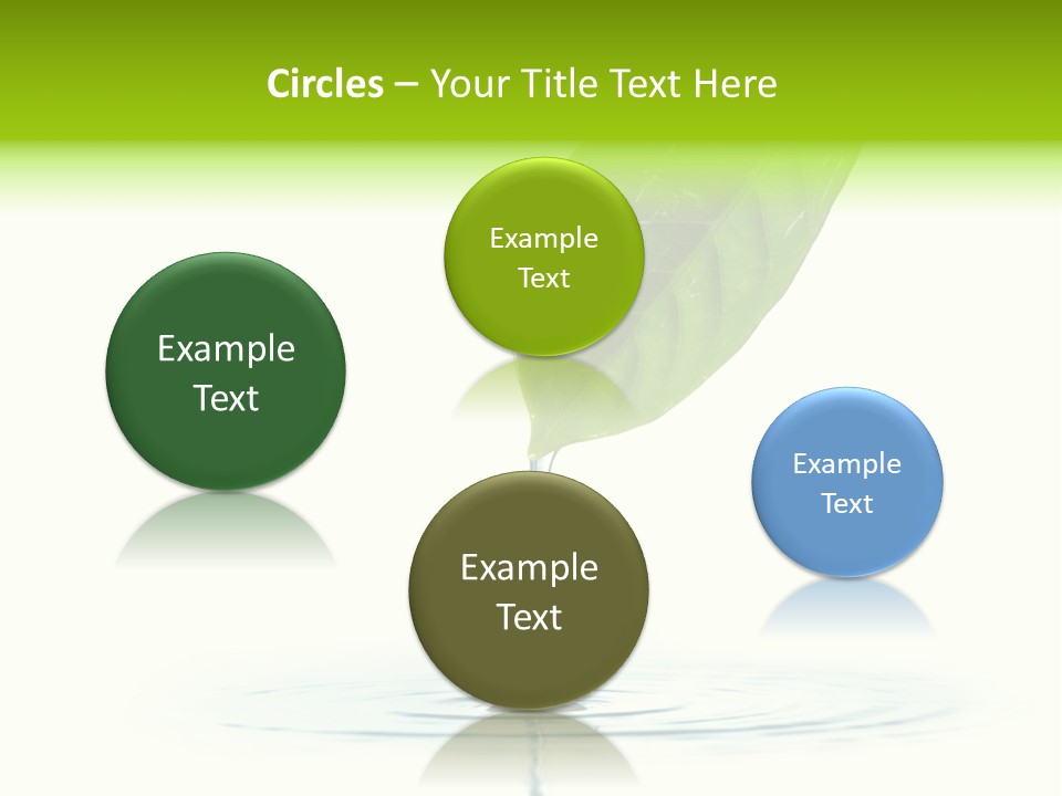 Green Ripple Fresh PowerPoint Template