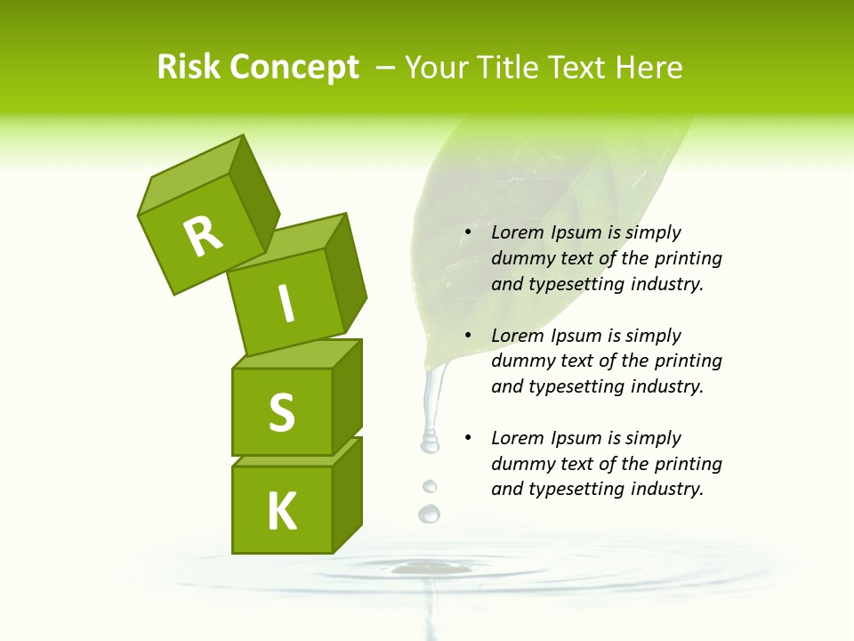 Green Ripple Fresh PowerPoint Template